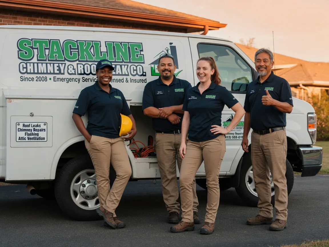 Chimney flashing repair company in Potomac, IL